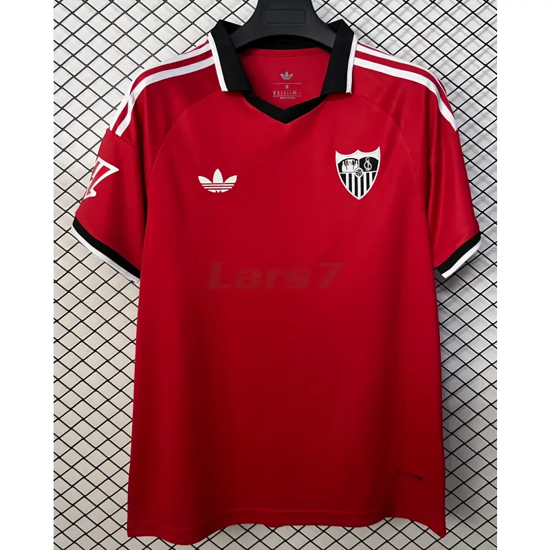 Camiseta Sevilla FC 2ª Equipación 2026/2027 Rojo con Parche La Liga