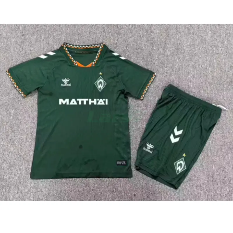 Camiseta Werder Bremen 2ª Equipación 2026/2027 Verde Oscuro Niño Kit