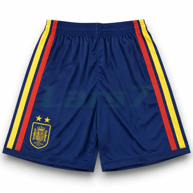 Pantalón Corto España 1ª Equipación Mundial 2026 Azul 2 Estrellas