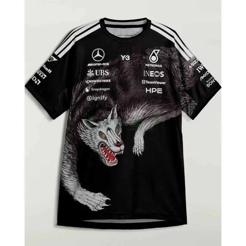 Camiseta Mercedes AMG x adidas Y-3 2026 Edición Especial Negro
