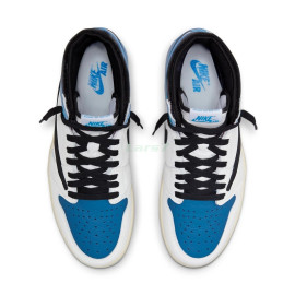 Fragment Design x Travis Scott x Air Jordan 1 Retro High &quot;Azul militar&quot;