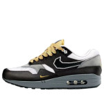 Nike x Swoosh Air Max 1 Low &quot;Poly Big Head Mode&quot; Gris Humo Oscuro/Blanco/Dorado