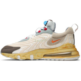 Travis Scott x Nike Air Max 270 React ENG &quot;Senderos de Cactus&quot; Bronceado/Naranja