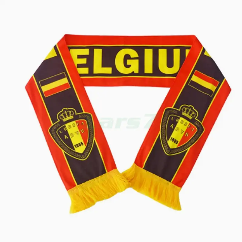 Bufanda Bélgica Negro/Rojo