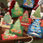 Tarjeta Navideña con Árbol de Navidad