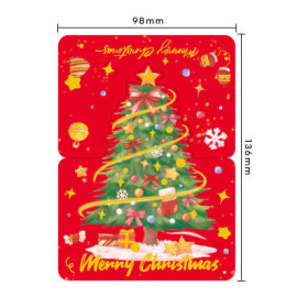 Tarjeta Navideña con Árbol de Navidad